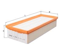 Air Filter LX2046 Mahle 8K0133837AC 8K0133837BJ 8K0133843A 8K0133843E 8K0133843M