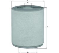 MAHLE LX2049/4 Air Filter Insert 162mm Outer Diameter Fits Audi A6 A6 Allroad A7