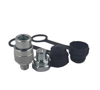 LX-KZE-B-02 1/4" NPT Replaces Enerpac A-630 10,000 PSI High Pressure High Flow Quick Connect&Disconnect Hydraulic Quick Coupler Set/w 2 Dust Caps