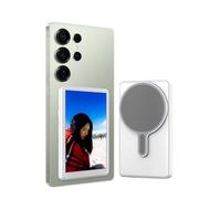 LX-VIECKDUN Phone Vlog Selfie Monitir Screen 4.02 inch FHD Screen Rear Camera Moniter For Live Steeaming TikTok Compatible With Android Metal Vlog Live Stream for TikTok YouTube Only Android White