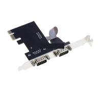 LX0B PCIe 2-Port DB9 COM RS232 Serial Expansion Card | AX99100 Chip-Driven, Industrial Grade, Stable Signal Transmission, Easy Installation for Industrial Equipment Serial Communic