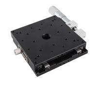 LX100 - L X Axle Trimming Platform, Manual Linear Stages with 0.01mm Scale, Black Anodized Aluminum Alloy Sliding Table for Optics and Medical Equipment