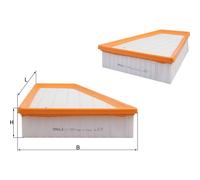 Air filter Filter Insert LX 1885 KNECHT for FORD VOLVO