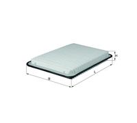 KNECHT LX 1921 Air Filter for MAZDA,MAZDA (CHANGAN)