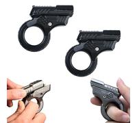 LXAOTZG Zoom Fidget Toys Alloy Ratchet Wheel Fidget Ring Toy EDC Haptic Slider Fidget Spinner Multifunction Metal ADHD Adult Toys for Focus and Relaxation Use (1PCS)