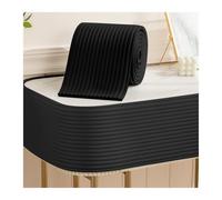 LXBAMKEA Foam Safety Strips, Multifunctional Edge And Corner Guard Coverage, Self-Adhesive Wall Padding, Furniture Garage Study Table Chairs Stair Bumper Guard Strip(Black,Length: 5M)