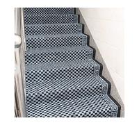 LXBAMKEA Self-Adhesive Stair Treads Carpet, Full Roll Anti-collision Stair Pads, Anti Slip Floor Mat, Children Elders Pets Friendly Protection Rug, Home Staircase Decoration Pad (Color : Black, Size