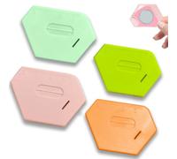 LXBCTOP 4 PCS Magnetic Seam Guide for Sewing Machine, Polygonal Strong Magnetic Gauge, Seam Guide for Sewing Machine with Scale, Sewing Machine Accessories, Universal Sewing Supplies