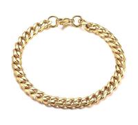 LXBQYSTO Stainless Steel 5mm/7mm/9mm Cuban Link Bracelet for Men, Silver/Gold 7.09/8.27/9.06 inch Fashion Hop Jewelry Gifts, 8.27inch, Stainless Steel, no gemstone