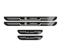 LXBSXY 4Pcs Car Door Sill Protector Strips for MG MG3 2017-2022, Car Stainless Steel Kick Plates Door Sill Protector Non-Slip Auto Styling Decoration Accessory