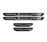LXBSXY 4Pcs Car Door Sill Protector Strips for Peugeot RCZ 2011-2014, Car Stainless Steel Kick Plates Door Sill Protector Non-Slip Auto Styling Decoration Accessory