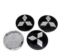 LXBSXY 4PCS Car Hub Centre Caps for Mitsubishi ASX Outlander Lancer Space Star 60mm, Auto Logo Wheel Center Cover Waterproof DustProof Wheel Decoration Cover Exterior Decoration Accessories