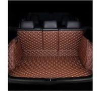 LXBSXY Custom Car Full Coverage Boot Liner for Maserati Levante 2016-2023,Car Boot Mats Protector Anti-Slip Antiscratch Leather Car Boot Mats,Auto Carpets Interior Accessories,C/Brown
