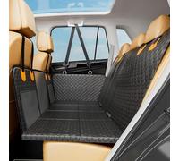 LXBSXY Dog Car Seat Cover for Dogs Waterproof Foldable for Mercedes-Benz CLS Wagon 2018-2023, Dog Hammock for Car Back Seats with Side Protection and Mesh Visual Window,A BLACK