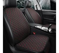 LXBSXY Leather Car Seat Covers Full Set For Dacia Jogger 2022-2024,Seat Covers Waterproof PU Leather Car Seat Covers Supports & Airbag Compatible Auto Accessories, A/black red