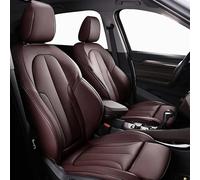 LXBSXY Leather Car Seat Covers Full Set For Ford Mondeo MK5 2015-2023,Seat Covers Waterproof Leather Car Seat Covers Supports & Airbag Compatible Auto Accessories,C/Coffee