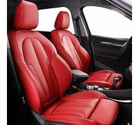 LXBSXY Leather Car Seat Covers Full Set For Nissan 370Z 2010-2016,Seat Covers Waterproof Leather Car Seat Covers Supports & Airbag Compatible Auto Accessories,D/Red