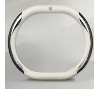 LXBSXY Leather Car Steering Wheel Covers for Peugeot 3008 2009-2013, Steering Wheel Cover Breathable Sport Anti-Slip Breathable Steering Wheel Cover Car Interior Accessories,H