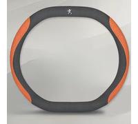 LXBSXY Leather Car Steering Wheel Covers for Peugeot 5008 2016-2020, Steering Wheel Cover Breathable Sport Anti-Slip Breathable Steering Wheel Cover Car Interior Accessories,F