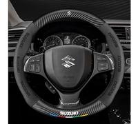 LXBSXY Leather Car Steering Wheel Covers for Suzuki Jimny 2012-2018, Steering Wheel Cover Breathable Sport Anti-Slip Breathable Steering Wheel Cover Car Interior Accessories,C