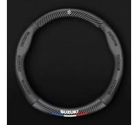 LXBSXY Leather Car Steering Wheel Covers for Suzuki Jimny Cabrio 2005-2009, Steering Wheel Cover Breathable Sport Anti-Slip Breathable Steering Wheel Cover Car Interior Accessories,B