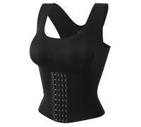 LXCJZY 3 in 1 Waist Trainer Bra for Women, Posture Corrector for Women in a Bra, Corset Vest Waist Trainer Shaper (Black, M)