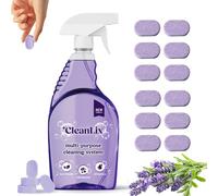 LXCJZY Cleanlix Cleaner,Cleaning Spray with Concentrated Cleaning Tablets,The All-in-One Solution for Every Stain,All Purpose Cleaning Spray,Cleaner for Instant Stain Removal (12pcs)