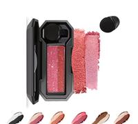 LXCJZY Perfect Dual Color Eyeshadow, Dual Color Eyeshadow Plate, Eyeshadow Makeup, Portable Two Tone Eyeshadow, Eye Glitter Makeup, Highly Pigmented Eyeshadow, Waterproof (Peach Blossom, One Size)