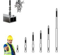 LXCJZY Tidepick High-Magnetic Screwdriver Drill Bit Set, Portable Multi-Function 6Pcs Trong Magnetic Durability Screwdriver Drill Bit Set 25/50/65/70/90/150mm (6Pcs)