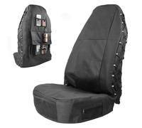 LXCMQL Car Seat Covers for Civic Type R EP3 2001-2005, 600D Oxford Cloth Waterproof Anti-Slip Front Seat Protector with Multi-Pocket Storage