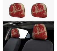 LXCNQFN Car Headrest Covers Personalized Car Seat Headrest Cover Universal Auto Head Rest Covers Michael Jackson Headrest Covers Auto Accessories Dust Cover for Cars SUV Trucks