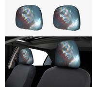 LXCNQFN Car Headrest Covers Personalized Car Seat Headrest Cover Universal Auto Head Rest Covers Michael Jackson Headrest Covers Auto Accessories Dust Cover for Cars SUV Trucks