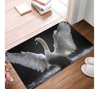 LXCNQFN Door Mat Non-Slip Front Doormat Kitchen Rugs for Entryway Spreading Wings in Water Doormat Indoor Outdoor Welcome Mats Absorbent Entrance Mats for Bedroom Kitchen Porch
