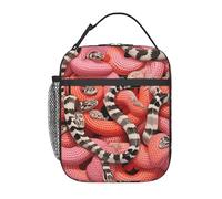 LXCNQFN Insulation Lunch Bag Reusable Lunch Box A Bunch of Crazy Snakes Lunch Tote Bags Portable Cooler Bag for Work