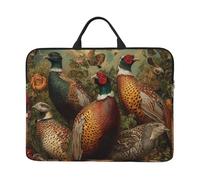 LXCNQFN Laptop Sleeve 14 inch Shockproof Computer Bag Pheasants Animals Laptop Case with Handle Shoulder Bag for Laptops