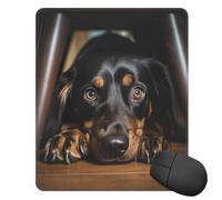 LXCNQFN Mouse Pad Waterproof Gaming Mouse Mat with Non-Slip Base Dog Lying Down Mouse Pad for Laptop Ultra-Smooth Keyboard Mat Desk Pads Computer Mouse Mat for Office Home
