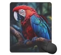 LXCNQFN Mouse Pad Waterproof Gaming Mouse Mat with Non-Slip Base Parrot on the Branch Mouse Pad for Laptop Ultra-Smooth Keyboard Mat Desk Pads Computer Mouse Mat for Office Home