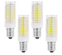 LXcom 4 Pack E12 10W LED Corn Light Bulbs - 1000LM Daylight White 6000K - Dimmable - 100W Equivalent - CRI>85 - 30,000 Hour Lifespan