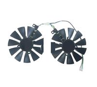 LXCOZED FDC10U12D9-C DC12V 0.45AMP 4PIN graphics fan for ASUS for EXPEDITION RX580 RX570 EX-RX580 EX-RX570(2PCS Fan)