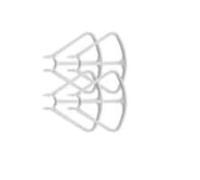 LXCOZED For 4DRC V30 Mini Drone for Spare Part 3.7V 1800mAh Battery/USB Charger Propeller Blade Protective Frame 4D-V30 Accessory(4PCS Blade Guard)