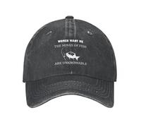 LXCUDXZ baseball cap Women Want Me, The Minds of Fish are Unknowable Cowboy Hat Beach Outing Snap Back Hat Cap Woman Men'S party Gift