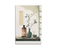 LXDSTK Exquisite Modern Family Canvas Wall Art Picture Print Photo Album-Japandi Botanical Poster with Flowering Branches And Vases 20x30inch(50x75cm)
