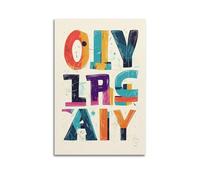 LXDSTK Exquisite Modern Family Canvas Wall Art Picture Print Photo Album-Pop Art Inspirational Quotes Poster Colorful Typography Design 24x36inch(60x90cm)
