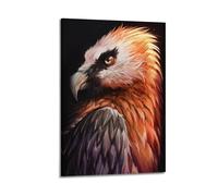 LXDSTK Poster Frame Canvas Wall Art Prints for Room Decor - Animal Turning Head Gazing Eagle Head 20x30inch(50x75cm) Picture Frame Artwork