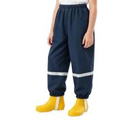 LXEASYGO Kids Waterproof Trousers Lightweight Girls Boys Rain Overtrousers with Reflective Strips Mud Proof Rainy Pants Outdoor School Rainwear for Children Age 3-9