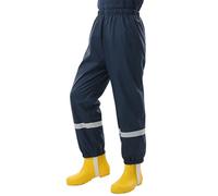 LXEASYGO Waterproof Trousers Kids with Reflective Strips Rain Overtrousers Lightweight Mud Proof Pants Boys and Girls Outdoor Play Cycling Rainwear Age 3-9 Years