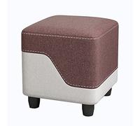 LXGJSQY Ottoman 30 Cm Cube Foot Stools, Home Waterproof Square Padded Seat, Sponge Ottoman Foot Rest, Extra Seating for Entryway Hallway Living Room (Color : Style8)
