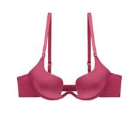 LXGKEKSKG Product Category Bra2Women's Deep V-Neck Bra Refined Ruffled Bra Seductive Neck Slit Beautiful Back U-shaped Back with Open Design Elegant Liberation Blow, red, 38D