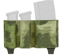 LXGXFNB 5.56 and 9mm Combo Magazine Pouch 3 Slot Open Top MOLLE Carrier | One 556 Cell and Two 9mm Cells Use Polymer K Retention and Laser Cut Slots for Belt or Chest Equipment Mounting