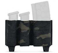 LXGXFNB 5.56 and 9mm Combo Magazine Pouch 3 Slot Open Top MOLLE Carrier | One 556 Cell and Two 9mm Cells Use Polymer K Retention and Laser Cut Slots for Belt or Chest Equipment Mounting